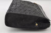 Authentic MARIO VALENTINO V Logo Clutch Hand Bag Purse Leather Black 9095I