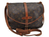 Authentic Louis Vuitton Monogram Saumur 30 Shoulder Cross Bag M42256 LV 9095J