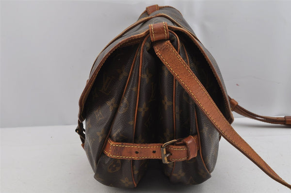Authentic Louis Vuitton Monogram Saumur 30 Shoulder Cross Bag M42256 LV 9095J