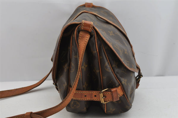 Authentic Louis Vuitton Monogram Saumur 30 Shoulder Cross Bag M42256 LV 9095J