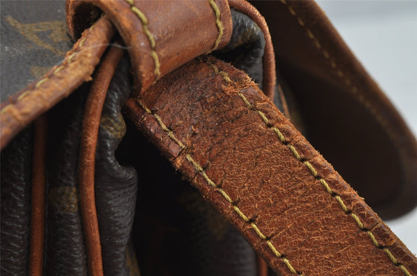 Authentic Louis Vuitton Monogram Saumur 30 Shoulder Cross Bag M42256 LV 9095J