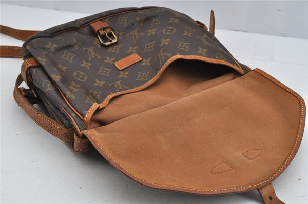 Authentic Louis Vuitton Monogram Saumur 30 Shoulder Cross Bag M42256 LV 9095J