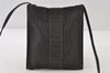 Authentic HERMES Her Line Pochette Shoulder Crossbody Bag Purse Nylon Gray 9097I