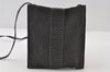 Authentic HERMES Her Line Pochette Shoulder Crossbody Bag Purse Nylon Gray 9097I