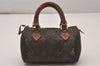 Authentic Louis Vuitton Monogram Mini Speedy Hand Bag Purse M41534 LV 9099I