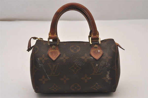 Authentic Louis Vuitton Monogram Mini Speedy Hand Bag Purse M41534 LV 9099I