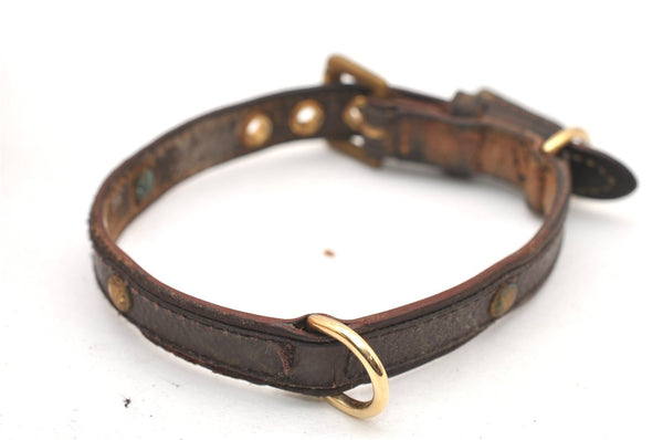 Authentic Louis Vuitton Monogram Collier Baxter PM Dog Collar M58072 LV 9099K