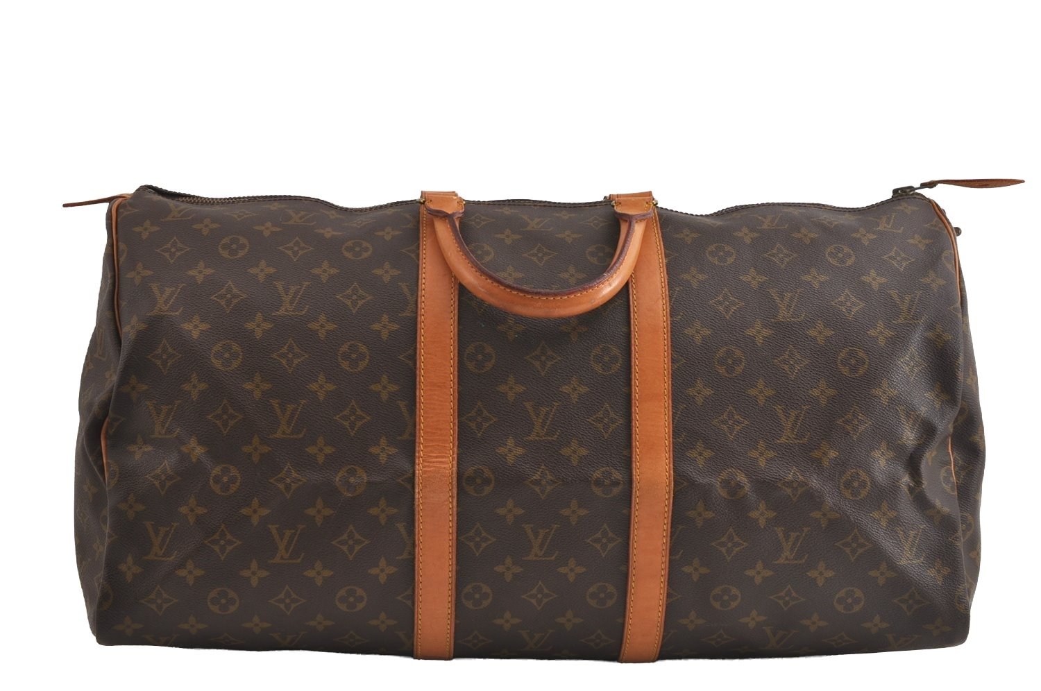 Authentic Louis Vuitton Monogram Keepall 55 Travel Boston Bag Old Model LV 9100I