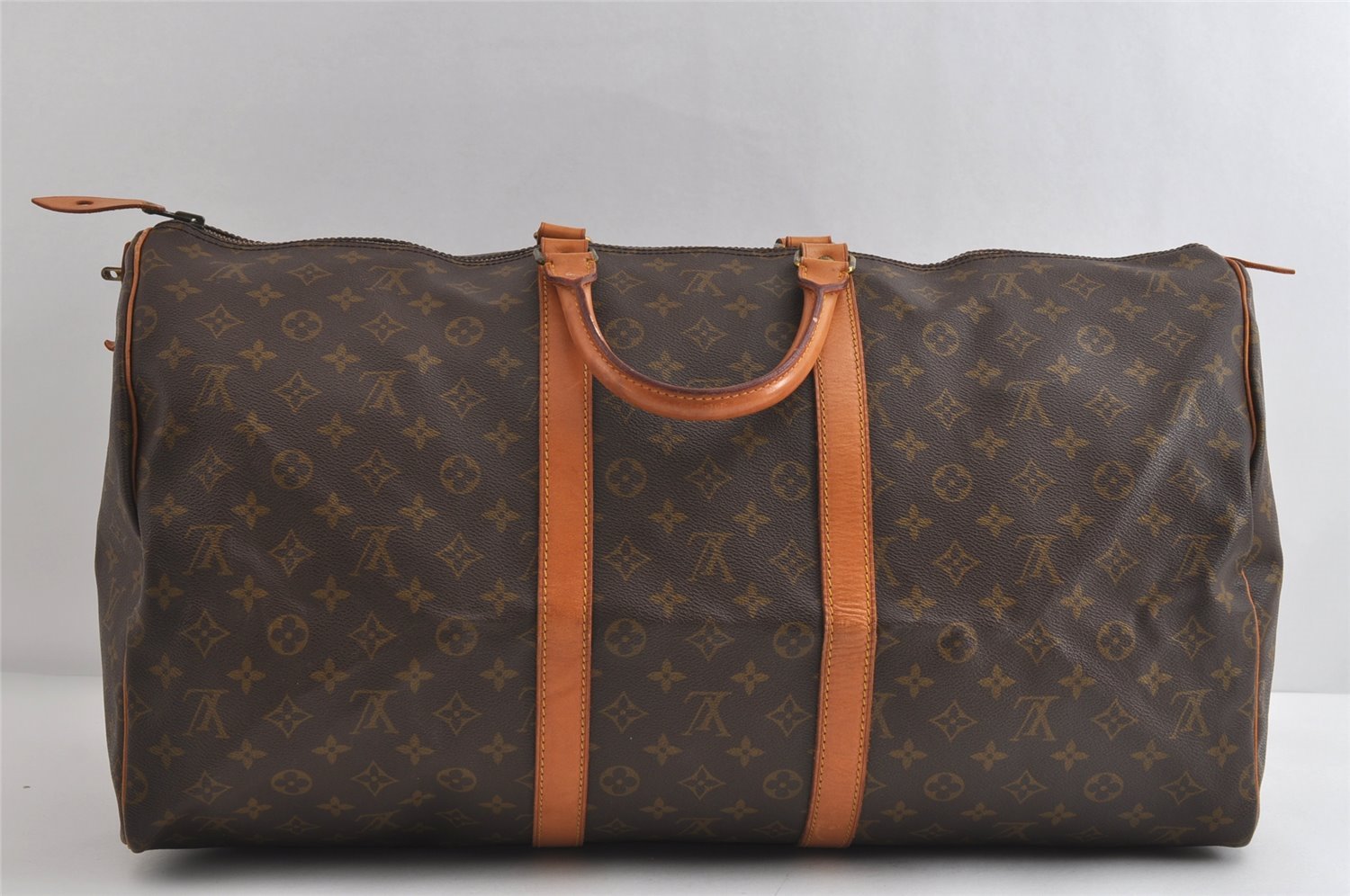 Authentic Louis Vuitton Monogram Keepall 55 Travel Boston Bag Old Model LV 9100I