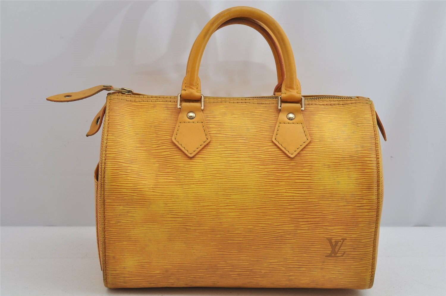 Authentic Louis Vuitton Epi Speedy 25 Hand Boston Bag Yellow M43019 LV 9100J