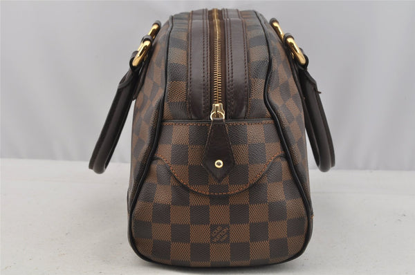 Authentic Louis Vuitton Damier Duomo Hand Boston Bag Purse N60008 LV 9101I