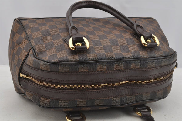 Authentic Louis Vuitton Damier Duomo Hand Boston Bag Purse N60008 LV 9101I