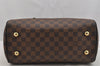 Authentic Louis Vuitton Damier Duomo Hand Boston Bag Purse N60008 LV 9101I