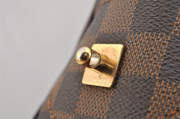 Authentic Louis Vuitton Damier Duomo Hand Boston Bag Purse N60008 LV 9101I