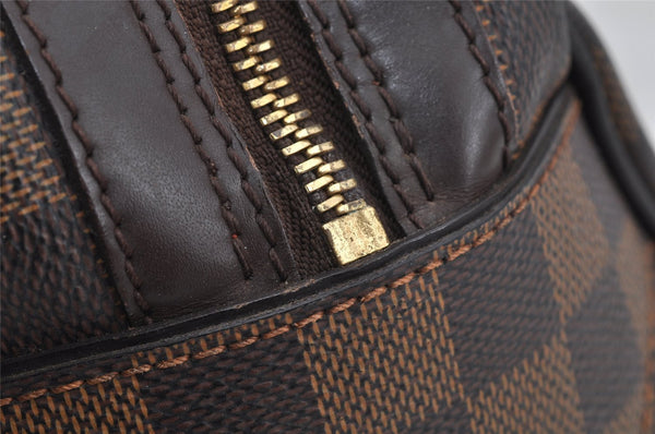 Authentic Louis Vuitton Damier Duomo Hand Boston Bag Purse N60008 LV 9101I