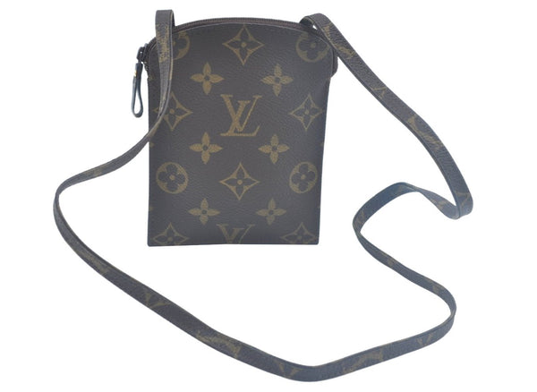 Authentic Louis Vuitton Monogram Pochette Secret M45484 Shoulder Bag Pouch 9103I