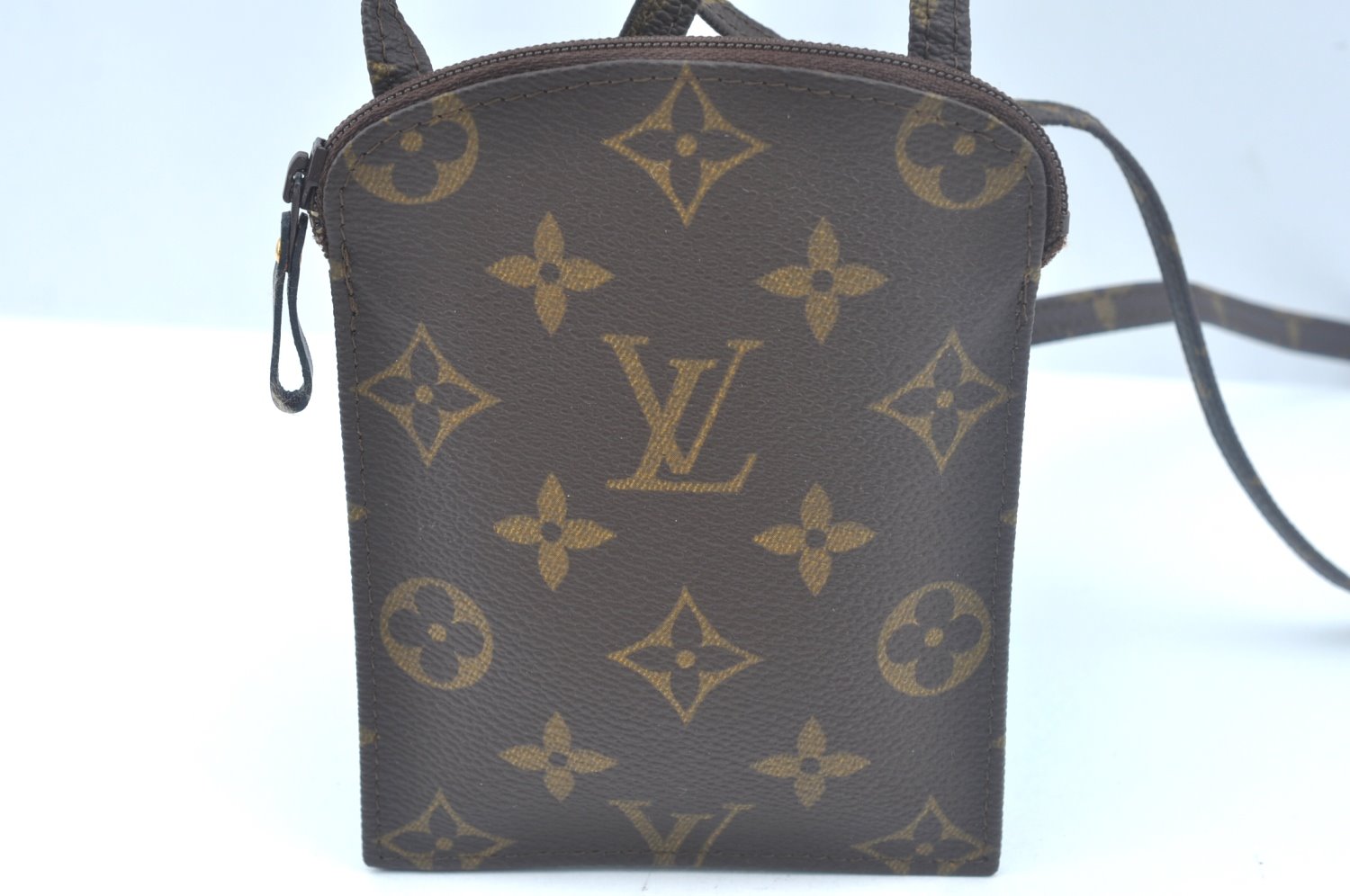 Authentic Louis Vuitton Monogram Pochette Secret M45484 Shoulder Bag Pouch 9103I