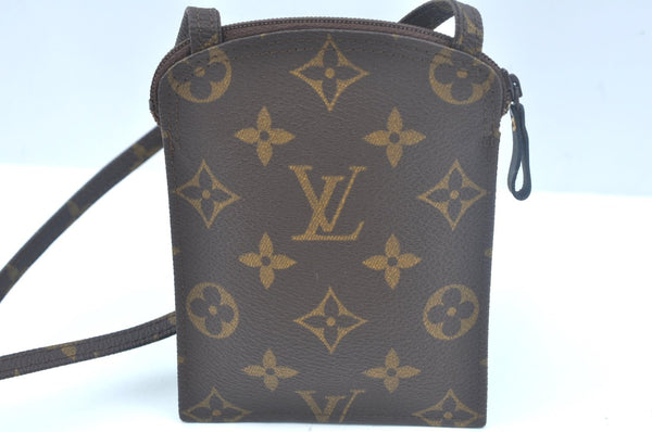 Authentic Louis Vuitton Monogram Pochette Secret M45484 Shoulder Bag Pouch 9103I