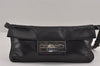 Authentic FENDI Vintage Shoulder Cross Body Bag Purse Leather Black 9103J