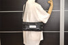 Authentic FENDI Vintage Shoulder Cross Body Bag Purse Leather Black 9103J