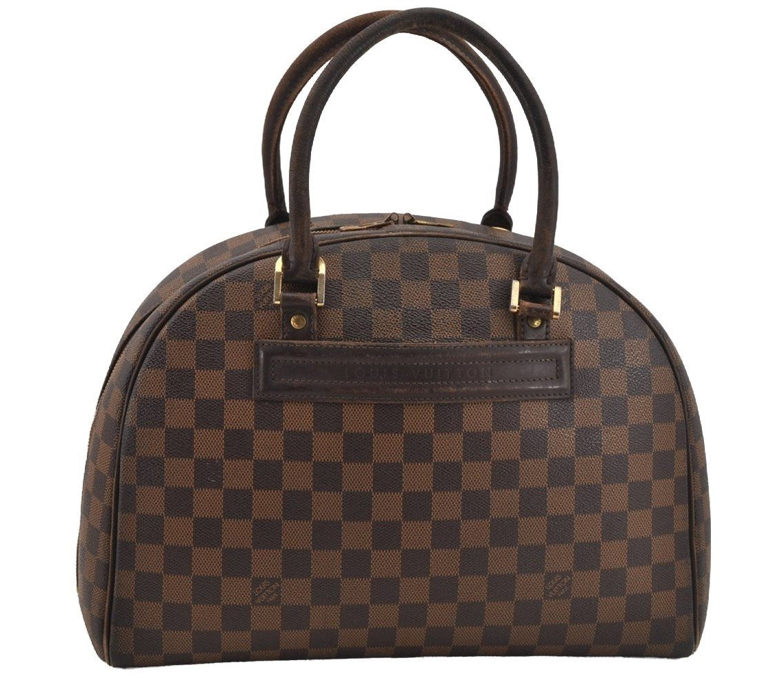 Authentic Louis Vuitton Damier Nolita Hand Boston Bag N41455 LV Junk 9104I