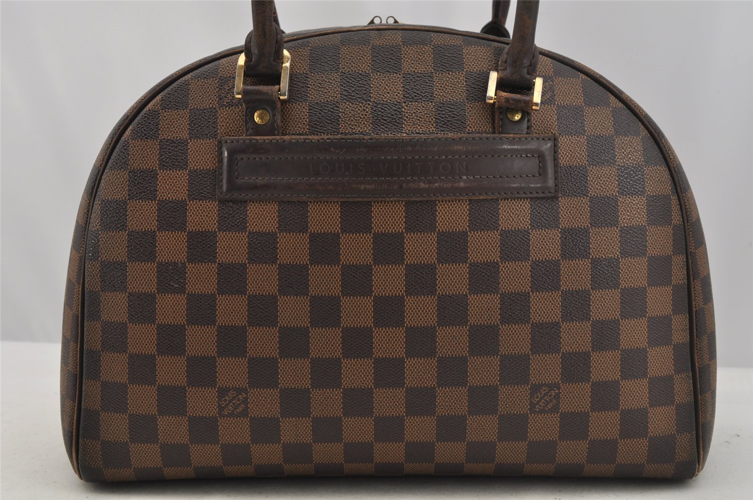 Authentic Louis Vuitton Damier Nolita Hand Boston Bag N41455 LV Junk 9104I