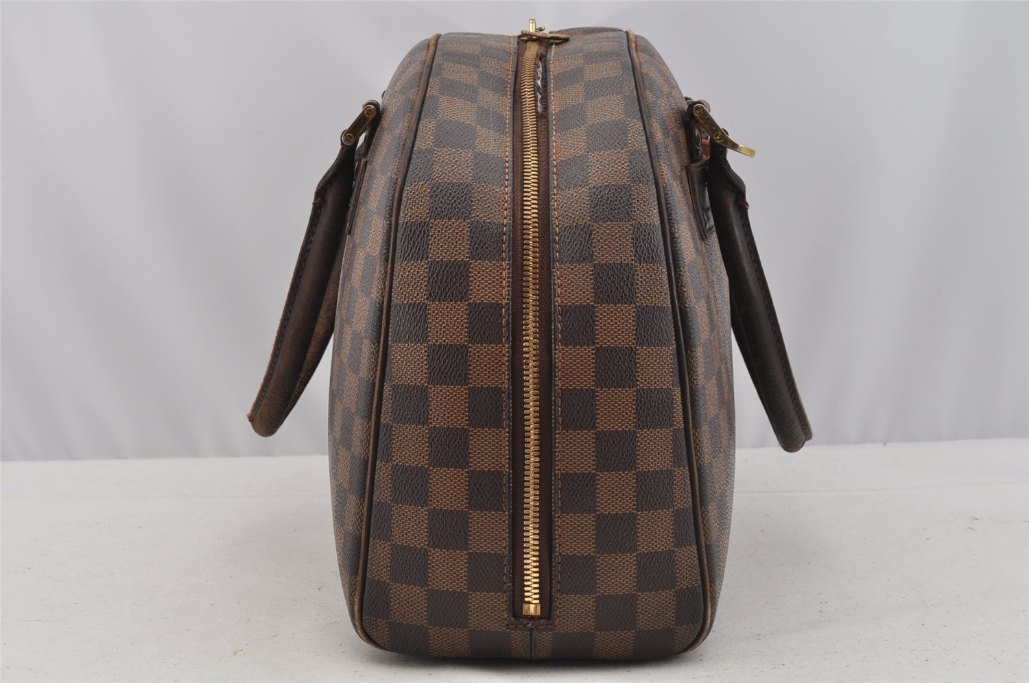 Authentic Louis Vuitton Damier Nolita Hand Boston Bag N41455 LV Junk 9104I