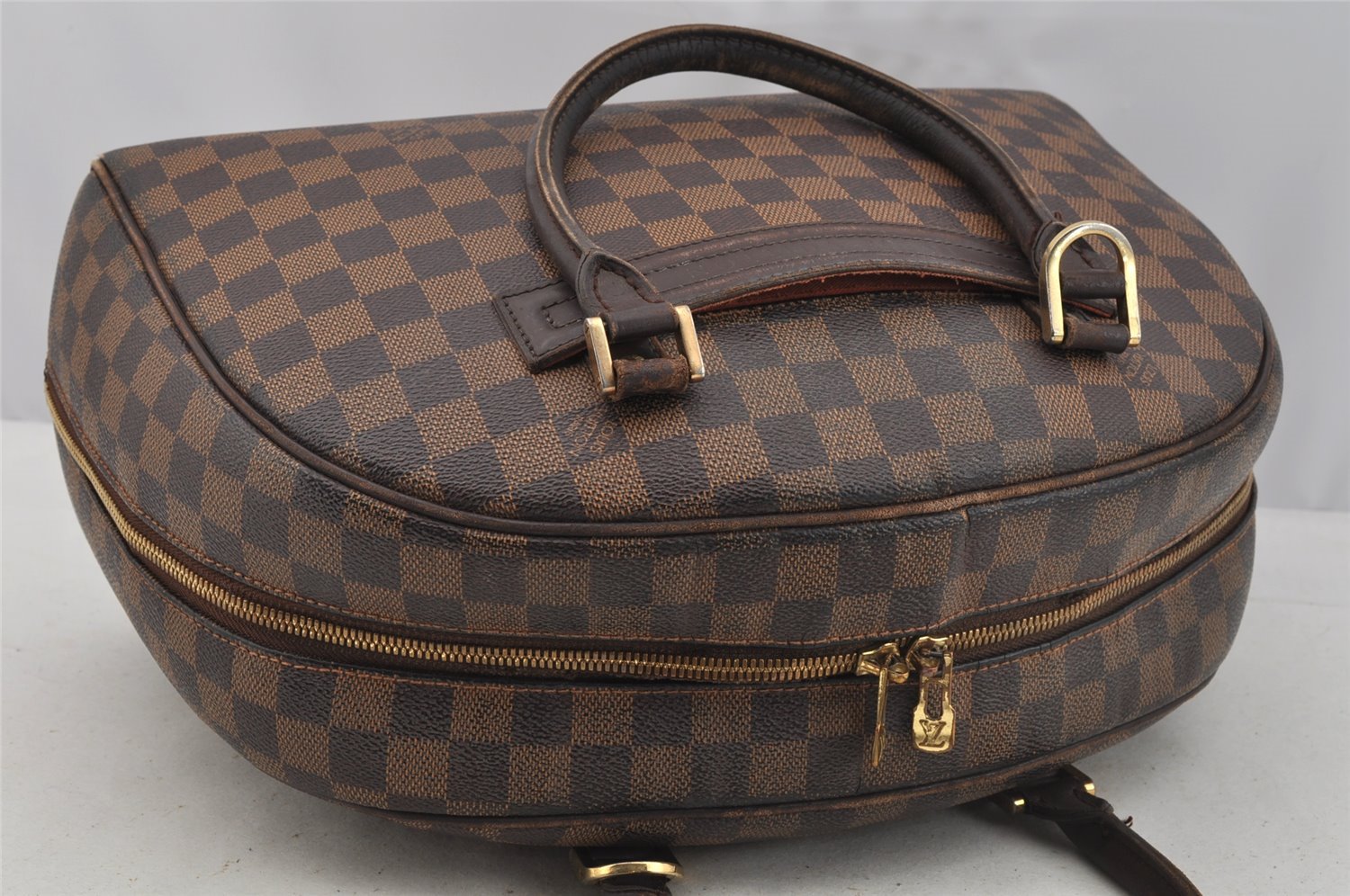 Authentic Louis Vuitton Damier Nolita Hand Boston Bag N41455 LV Junk 9104I