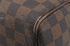 Authentic Louis Vuitton Damier Nolita Hand Boston Bag N41455 LV Junk 9104I