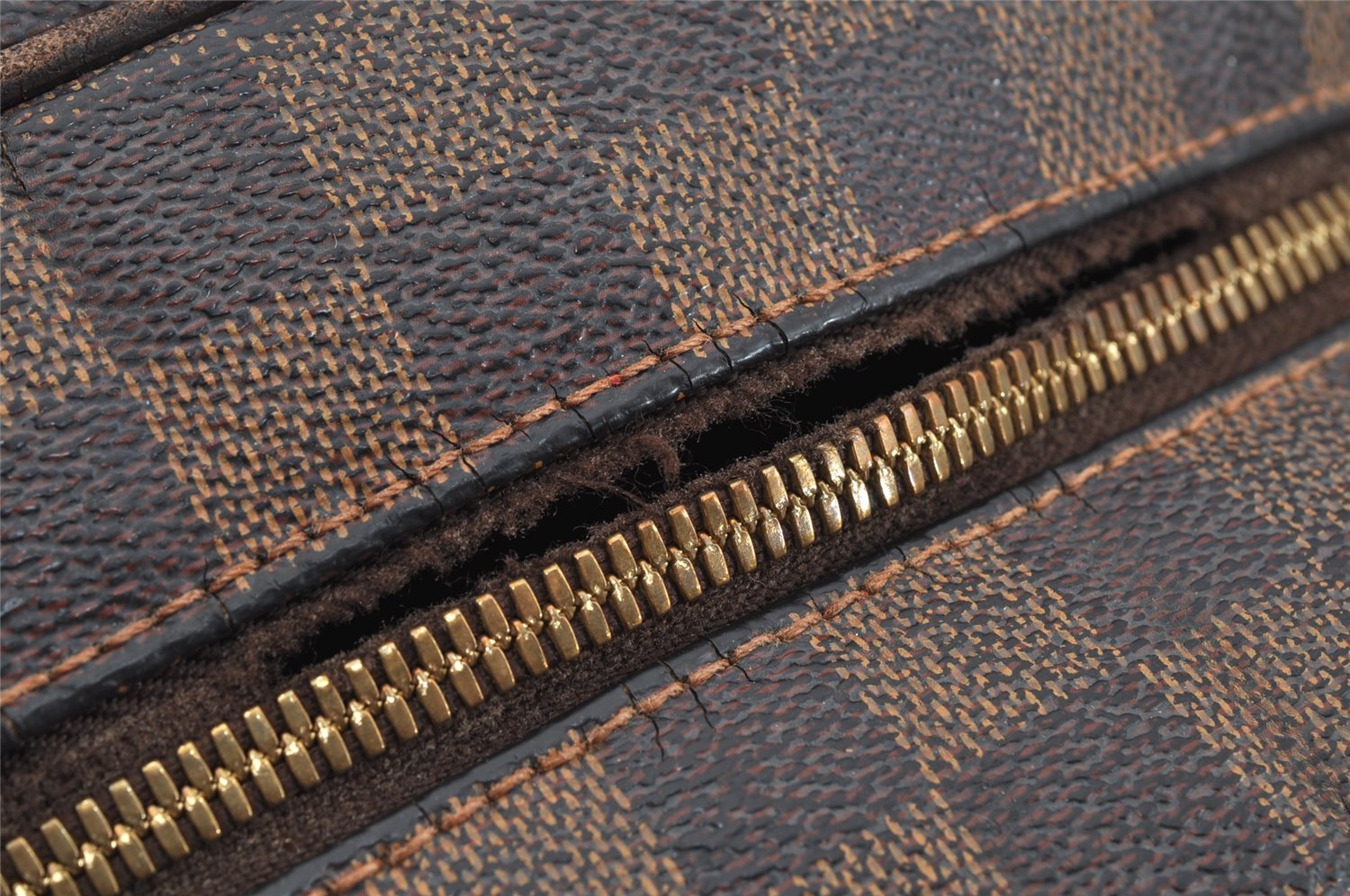 Authentic Louis Vuitton Damier Nolita Hand Boston Bag N41455 LV Junk 9104I