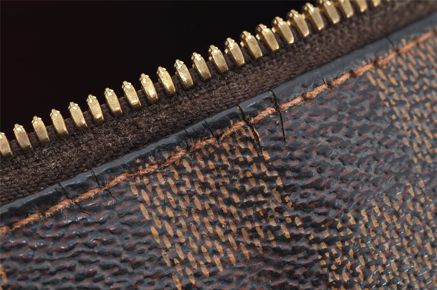 Authentic Louis Vuitton Damier Nolita Hand Boston Bag N41455 LV Junk 9104I