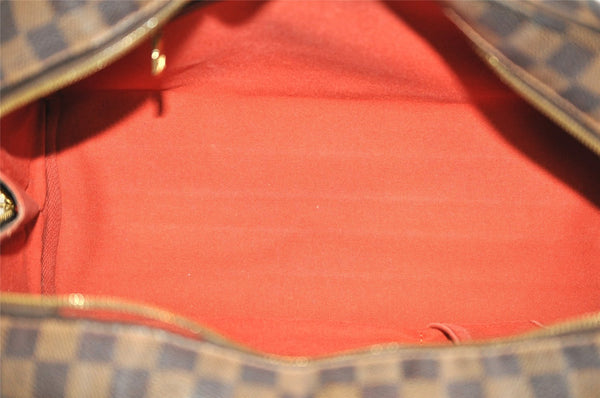 Authentic Louis Vuitton Damier Nolita Hand Boston Bag N41455 LV Junk 9104I