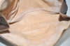 Authentic GUCCI Web Sherry Line Clutch Hand Bag Purse GG PVC Leather Brown 9104J
