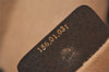 Authentic GUCCI Web Sherry Line Clutch Hand Bag Purse GG PVC Leather Brown 9104J