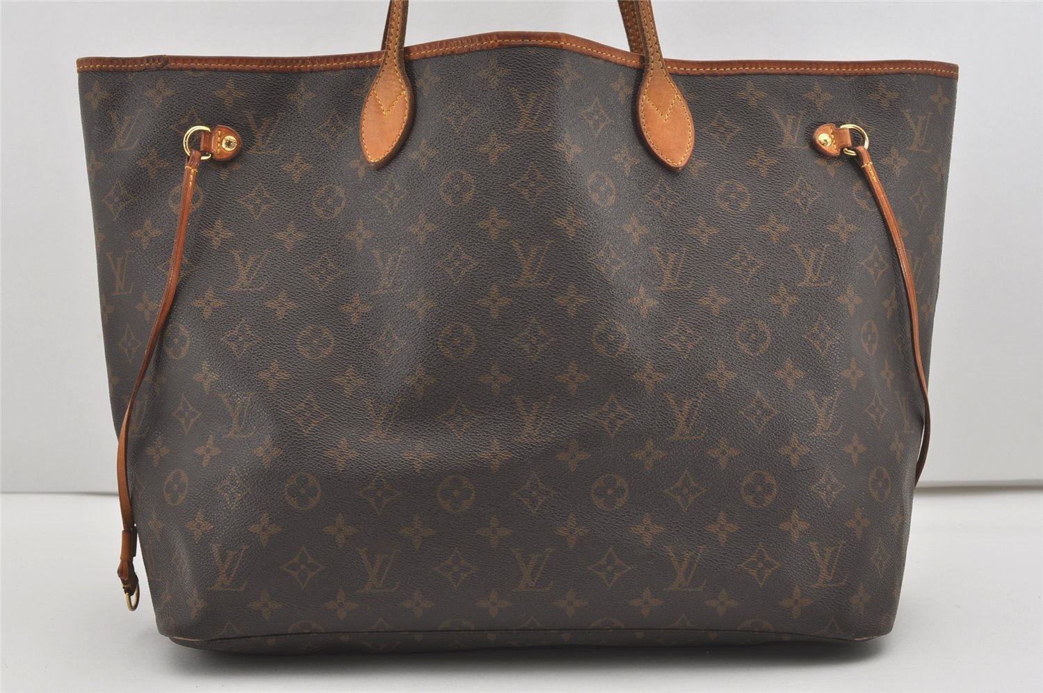 Authentic Louis Vuitton Monogram Neverfull GM Shoulder Tote Bag M40157 LV 9105I