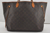 Authentic Louis Vuitton Monogram Neverfull GM Shoulder Tote Bag M40157 LV 9105I