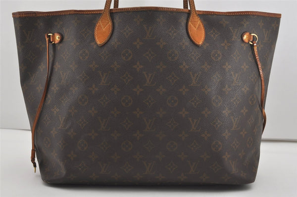 Authentic Louis Vuitton Monogram Neverfull GM Shoulder Tote Bag M40157 LV 9105I