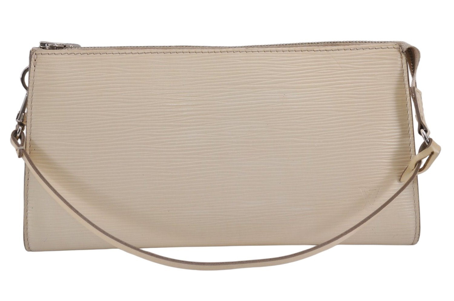 Authentic Louis Vuitton Epi Pochette Accessoires Pouch White M5264A LV 9105J