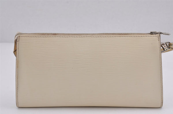 Authentic Louis Vuitton Epi Pochette Accessoires Pouch White M5264A LV 9105J