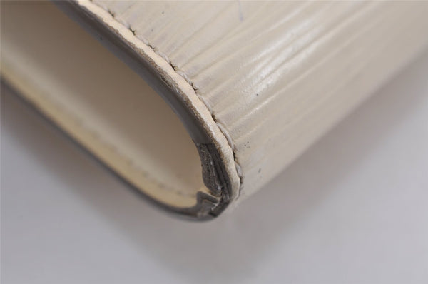 Authentic Louis Vuitton Epi Pochette Accessoires Pouch White M5264A LV 9105J