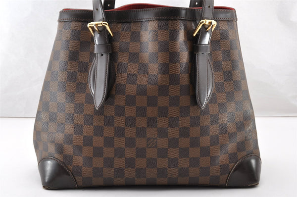 Authentic Louis Vuitton Damier Hampstead MM Shoulder Tote Bag N51204 LV 9106I