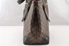Authentic Louis Vuitton Damier Hampstead MM Shoulder Tote Bag N51204 LV 9106I