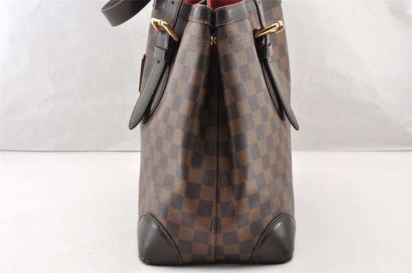 Authentic Louis Vuitton Damier Hampstead MM Shoulder Tote Bag N51204 LV 9106I