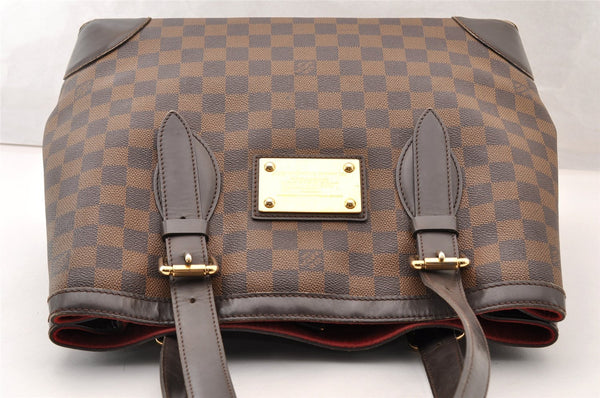 Authentic Louis Vuitton Damier Hampstead MM Shoulder Tote Bag N51204 LV 9106I