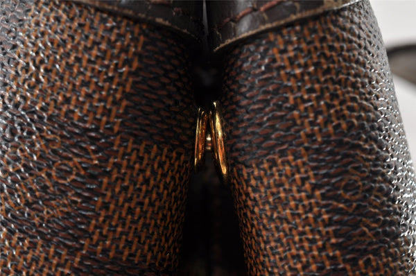 Authentic Louis Vuitton Damier Hampstead MM Shoulder Tote Bag N51204 LV 9106I