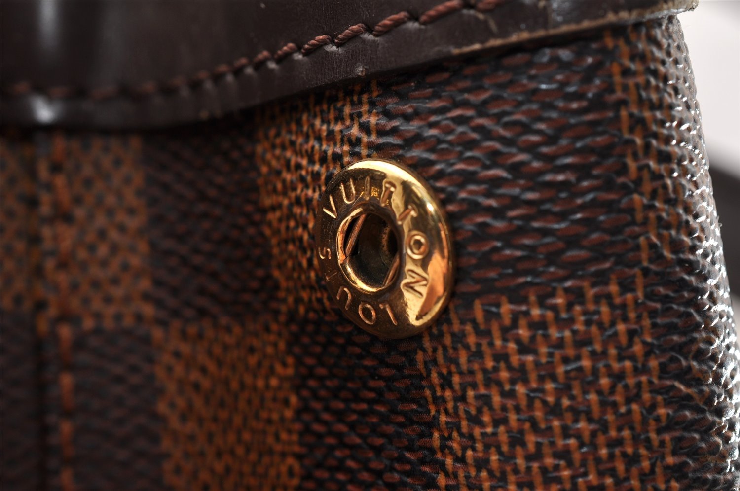 Authentic Louis Vuitton Damier Hampstead MM Shoulder Tote Bag N51204 LV 9106I