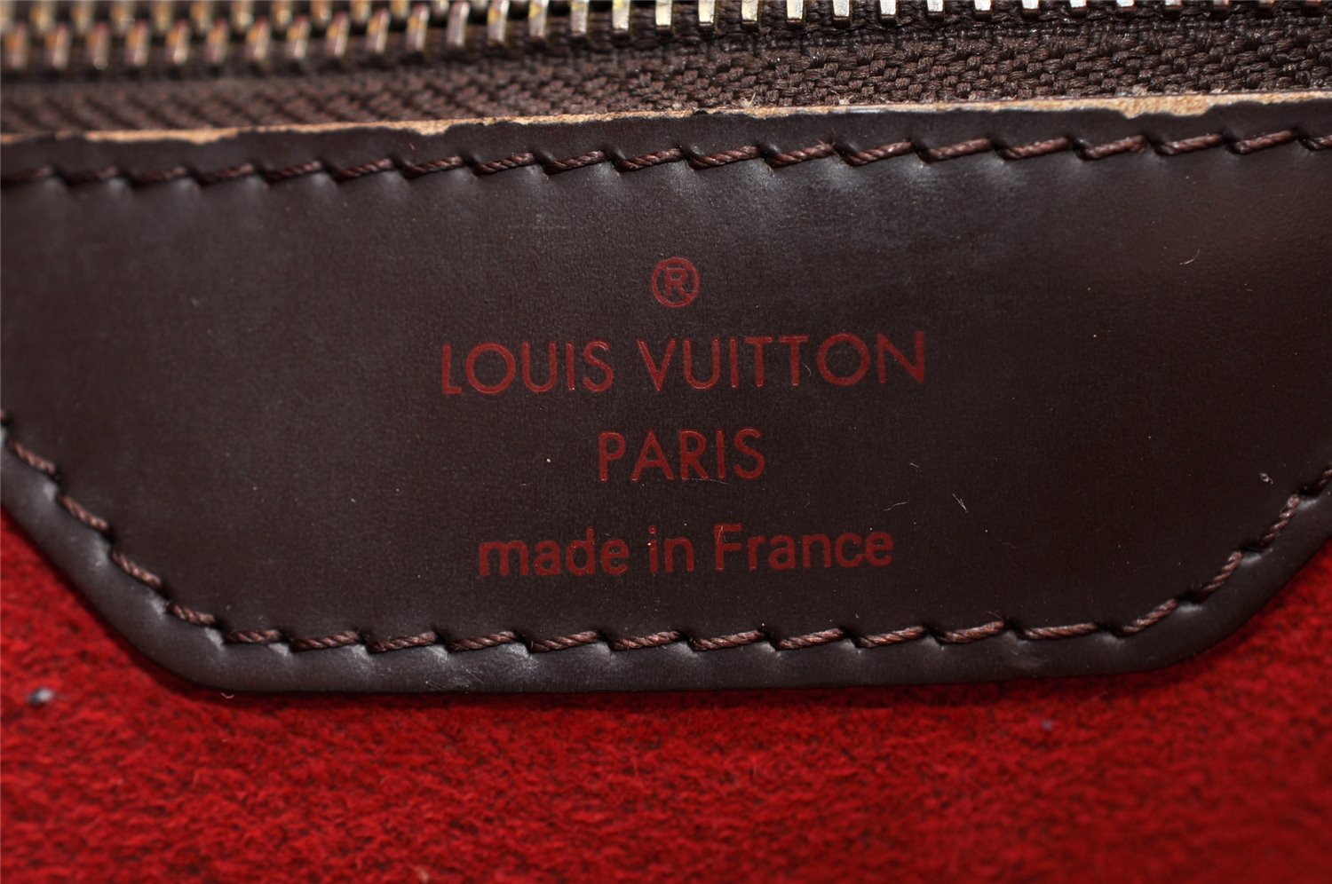 Authentic Louis Vuitton Damier Hampstead MM Shoulder Tote Bag N51204 LV 9106I