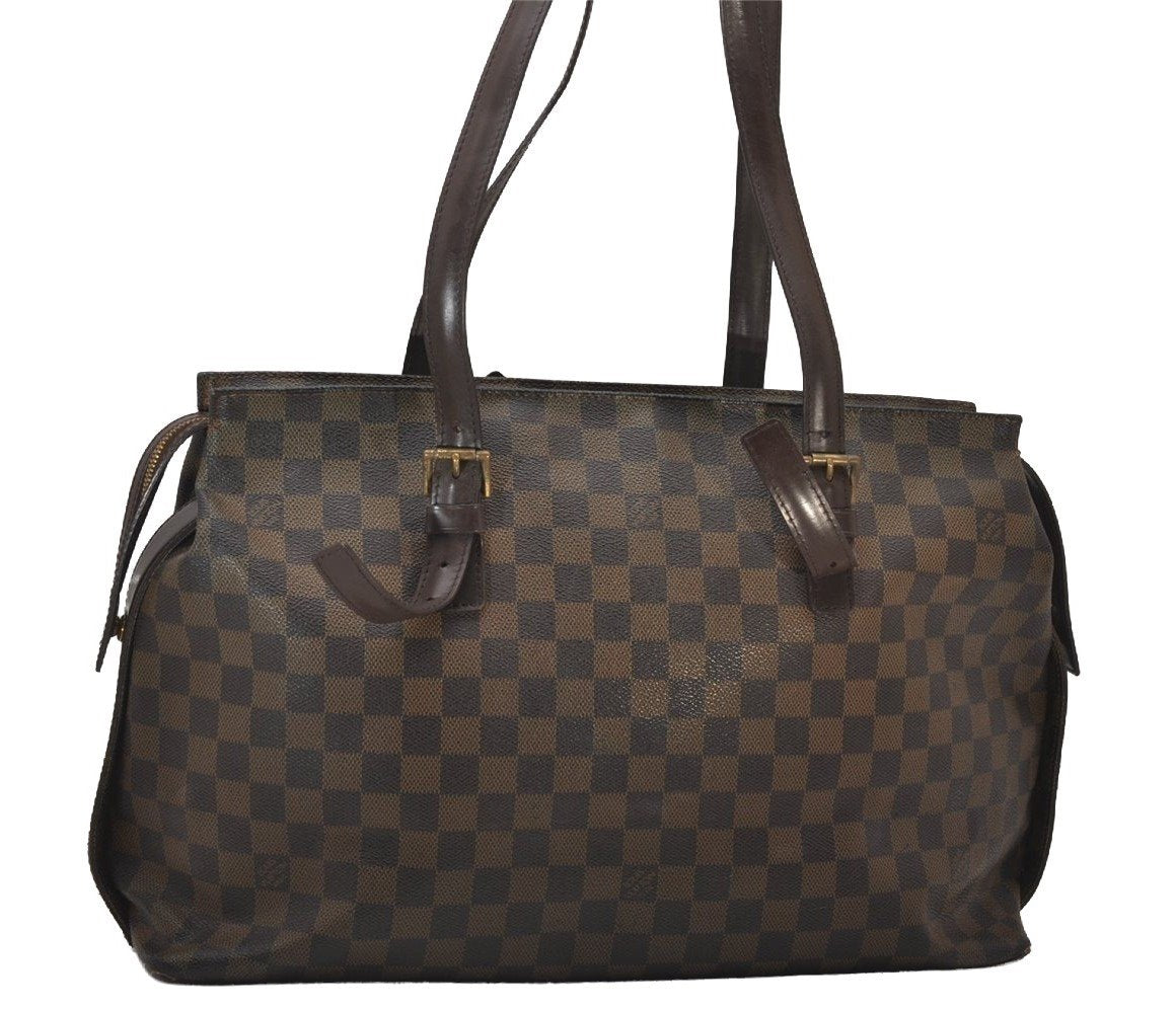 Authentic Louis Vuitton Damier Chelsea Shoulder Tote Bag N51119 LV 9107I