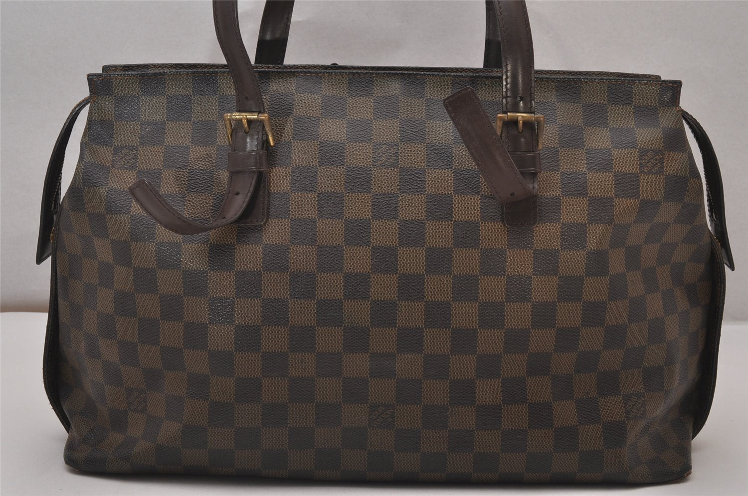 Authentic Louis Vuitton Damier Chelsea Shoulder Tote Bag N51119 LV 9107I