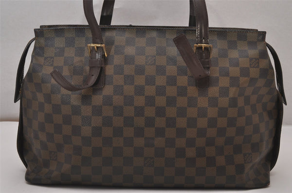 Authentic Louis Vuitton Damier Chelsea Shoulder Tote Bag N51119 LV 9107I